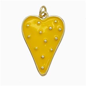 Enamel Copper Pendant, Gold Plated, approx 18-25mm