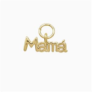 Copper Pendant Pave Zircon, Gold Plated, approx 4-13mm