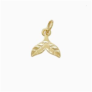 Copper Pendant Pave Zircon, Gold Plated, approx 8-10mm