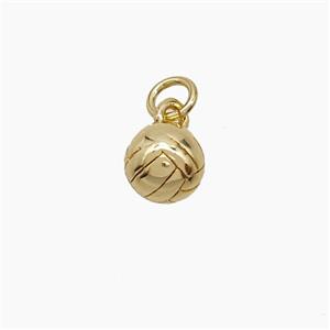 Copper Pendant, Gold Plated, approx 6mm