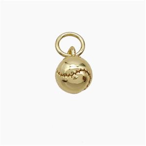 Copper Pendant, Gold Plated, approx 6mm