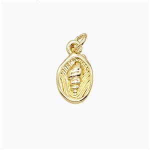Copper Pendant, Gold Plated, approx 6-9mm