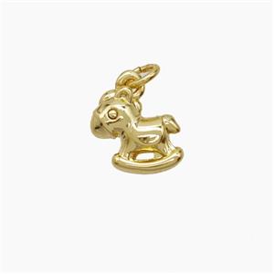 Copper Pendant, Gold Plated, approx 9mm