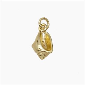 Copper Pendant, Gold Plated, approx 7.5-10mm