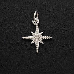 Copper Pendant Pave zircon, Gold Plated, approx 11.5mm