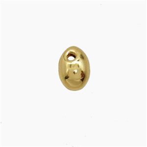 Copper Rice Beads Gold Plated, approx 5-7mm