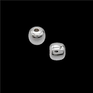 Copper Bead Pave Zircon, Gold Plated, approx 5-6mm