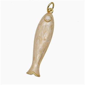 Enamel Copper Pendant, Gold Plated, approx 8-32mm