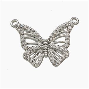 Copper Pendant Pave Zircon, Gold Plated, approx 15-19mm