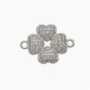 Copper Pendant Pave Zircon, Gold Plated, approx 14mm
