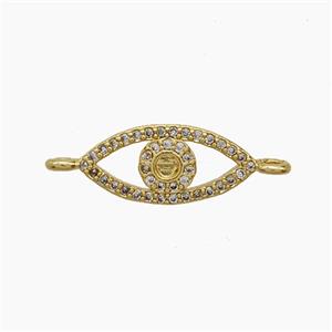 Copper Pendant Pave Zircon, Gold Plated, approx 7.5-16mm