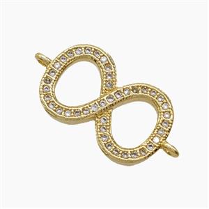 Copper Pendant Pave Zircon, Gold Plated, approx 11-18mm