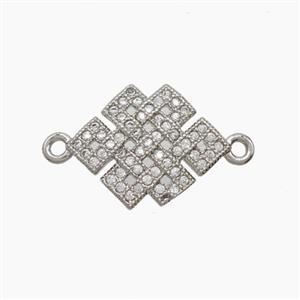 Copper Pendant Pave Zircon, Gold Plated, approx 13.5-17mm