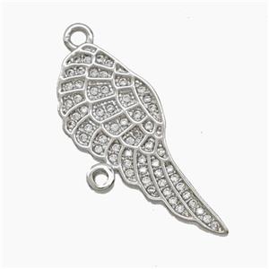 Copper Pendant Pave Zircon, Gold Plated, approx 10-26mm