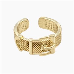Copper Belt Rings Gold Plated, approx 6mm, 18mm dia