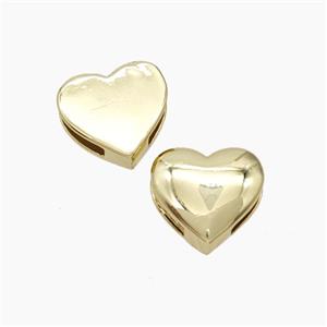 Copper Watchband Beads Flat Hole Gold Plated, approx 11mm, 1.5-7mm hole