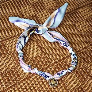 Jewelry Findings Necklace with Silk scarf, approx 20mm, 68cm length