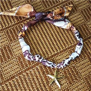 Jewelry Findings Necklace with Silk scarf, approx 38mm, 68cm length