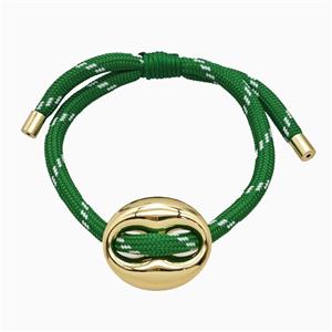 Deepgreen Nylon Bracelet With Copper Pignose Adjustable, approx 22-28mm, 5mm