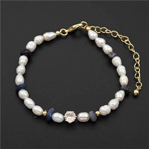 White Pearl Bracelets Adjustable, approx 4-5mm, 15-21cm length