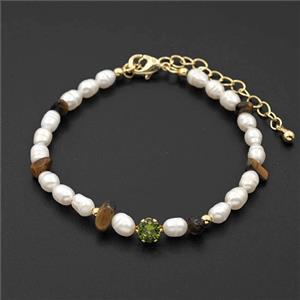 White Pearl Bracelets Adjustable, approx 4-5mm, 15-21cm length