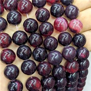 DarkRed Agate Beads Smooth Round Dye, approx 14mm