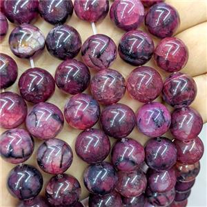 Red Agate Beads Smooth Round Dye, approx 14mm