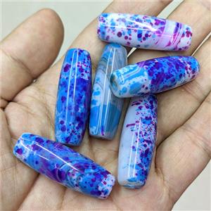 Natural Agate Rice Beads Dye, approx 13-38mm