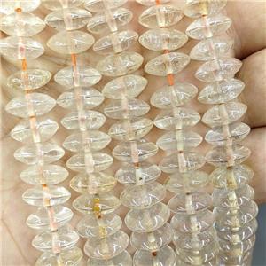 Natural Citrine Rondelle Beads Smooth, approx 12mm