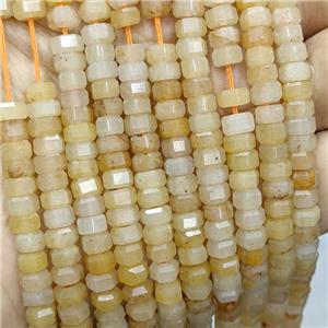 Natural Yellow Aventurine Hexagon Beads, approx 6mm