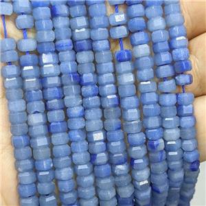 Natural Blue Aventurine Hexagon Beads, approx 6mm