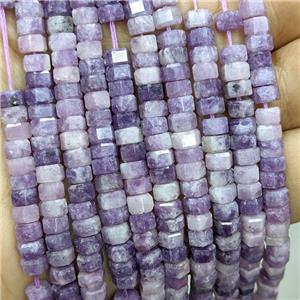 Natural Chinese Lepidolite Hexagon Beads Purple, approx 6mm