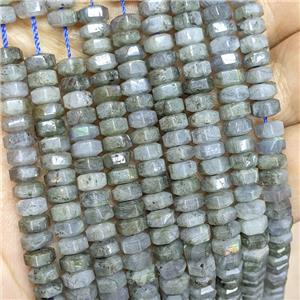 Natural Labradorite Hexagon Beads, approx 7mm