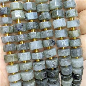 Natural Gray Labradorite Heishi Beads, approx 10mm