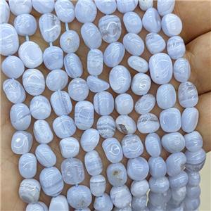 Natural Blue Lace Agate Chip Beads Freeform, approx 5-8mm