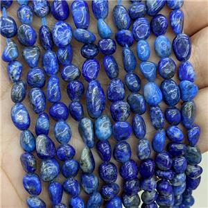 Natural Blue Lapis Lazuli Chips Beads Freeform, approx 5-8mm