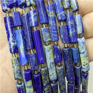 Natural Blue Lapis Lazuli Tube Beads, approx 6-30mm