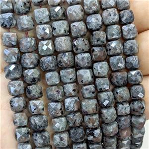 Natural Yooperlite Flame Jasper Beads Faceted Cube, approx 6-8mm