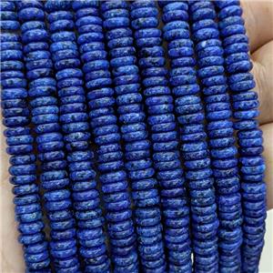 Jade Heishi Beads Blue Dye, approx 6mm