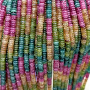 Jade Heishi Beads Dye Multicolor, approx 6mm