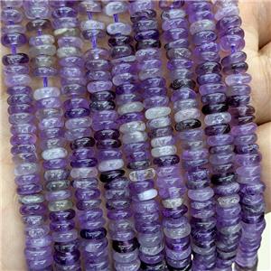Natural Purple Amethyst Heishi Beads, approx 6mm