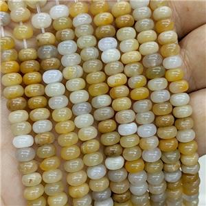 Natural Yellow Aventurine Beads Smooth Rondelle, approx 6mm