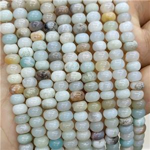 Natural Chinese Amazonite Beads Smooth Rondelle, approx 6mm