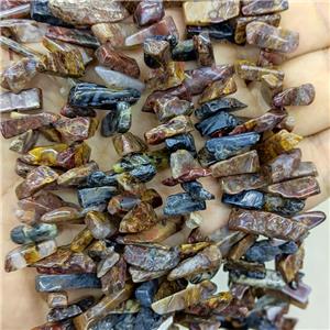 Natural Pietersite Chips Beads Freeform Topdrilled, approx 5-16mm