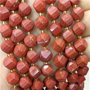 Natural Red Jasper Twist Beads, approx 9-10mm