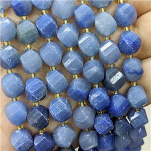 Natural Blue Aventurine Twist Beads, approx 9-10mm