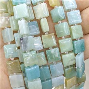 Natural Chinese Amazonite Square Beads, approx 10mm