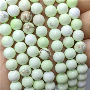 Natural Lemon Jasper Beads Olive Smooth Round, approx 8mm