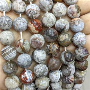 Natural Mexican Crazy Lace Agate Beads Smooth Round, approx 14mm