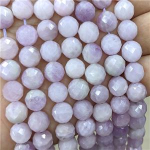 Natural Kunzite Beads Lavender Faceted Round, approx 10mm